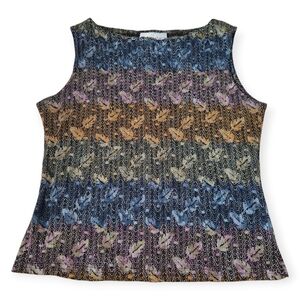 Dressbarn Multicolor Knit Tank Top